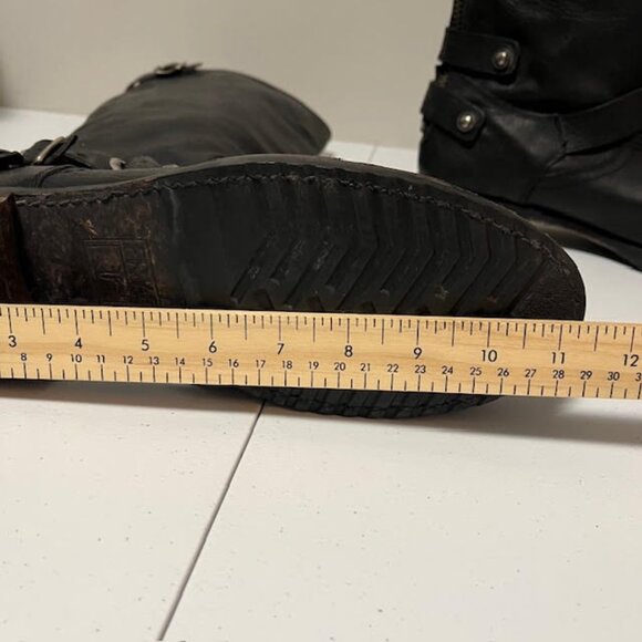 Frye Veronica Slouch Leather Tall Riding Boots US 11 - Picture 14 of 16